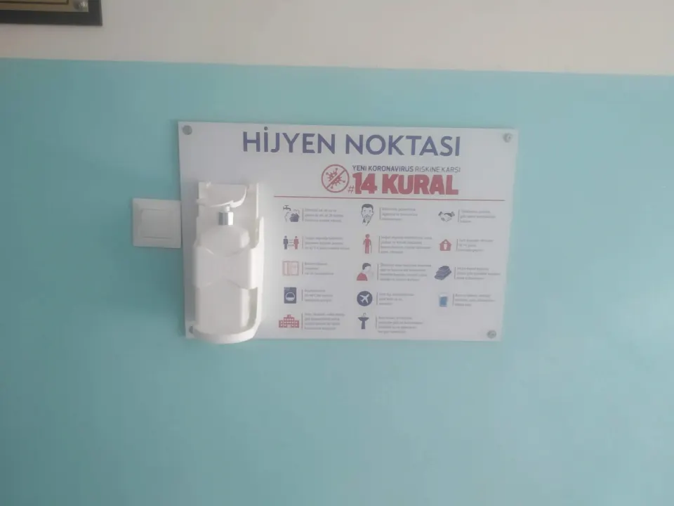 Dezenfektan Standı ve Panosu uygulaması 4